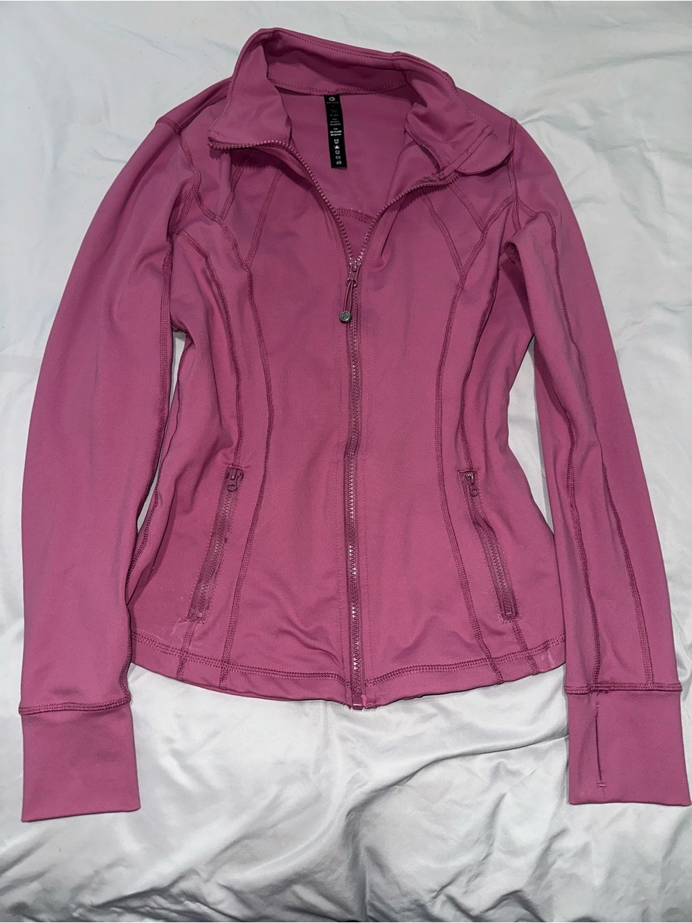 90 Degree By Reflex Pink Full-Zip Utility Jacket